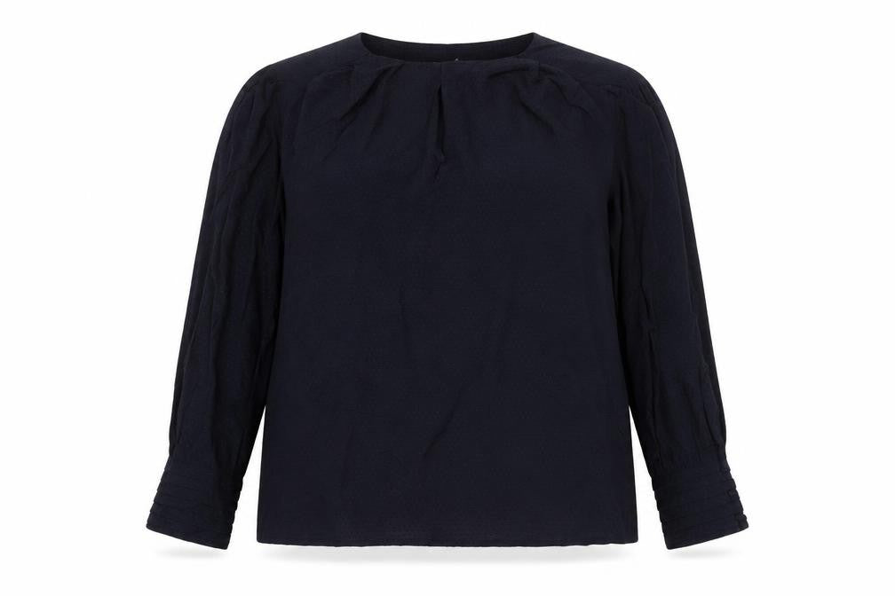 Womens UK Size M Mango Blue Basic Blouse