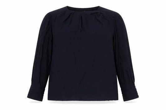 Womens UK Size M Mango Blue Basic Blouse