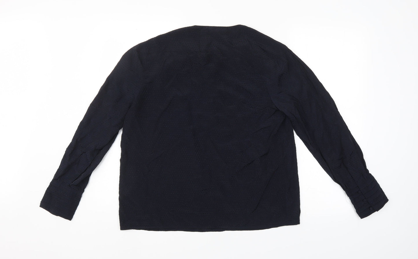 Womens UK Size M Mango Blue Basic Blouse