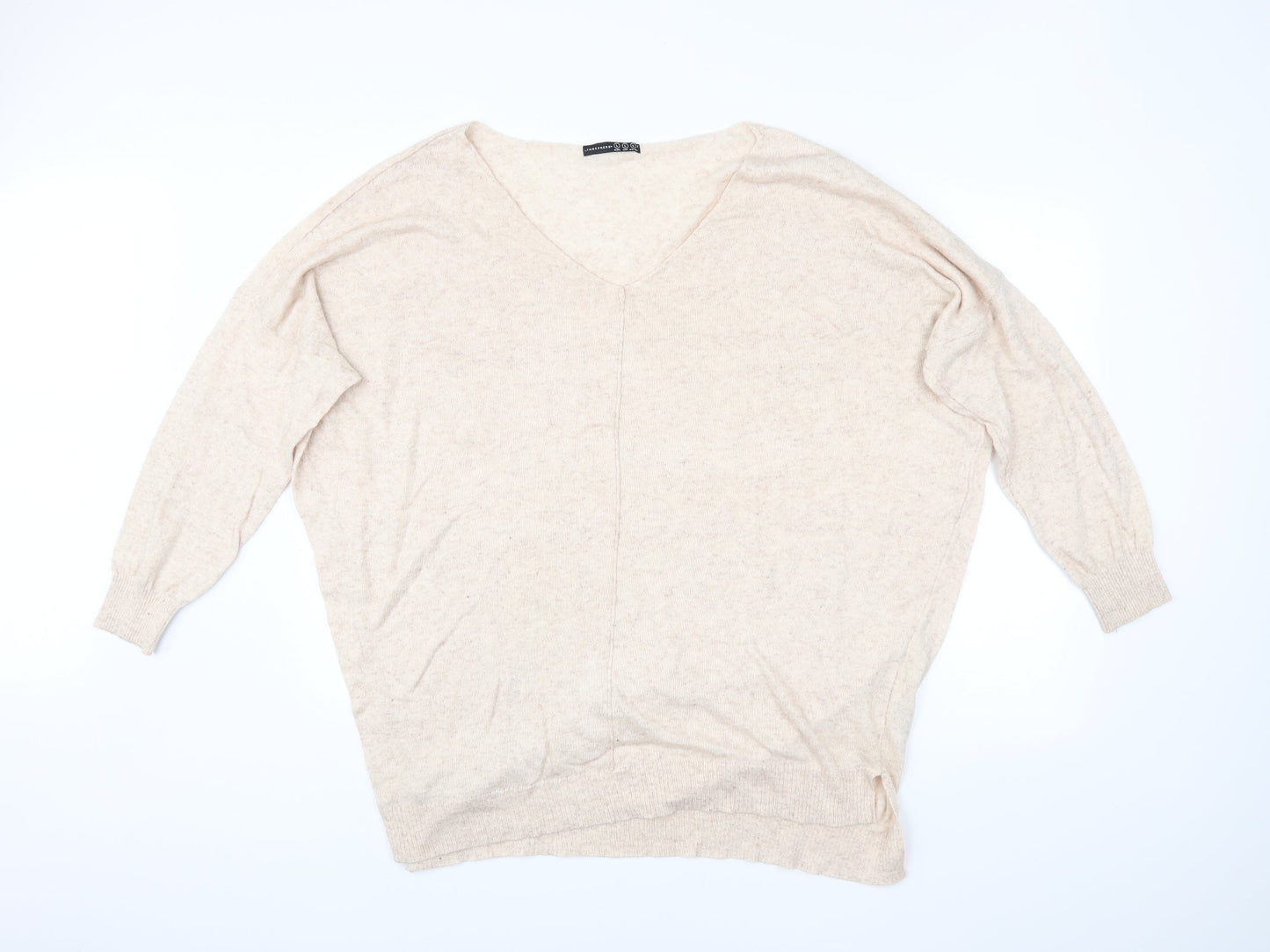 Womens UK Size L Atmosphere Beige Pullover Jumper