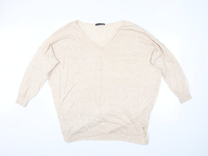 Womens UK Size L Atmosphere Beige Pullover Jumper