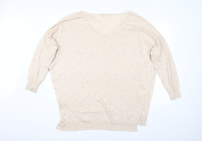 Womens UK Size L Atmosphere Beige Pullover Jumper