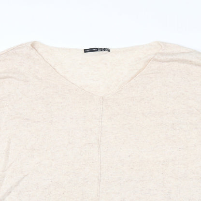 Womens UK Size L Atmosphere Beige Pullover Jumper