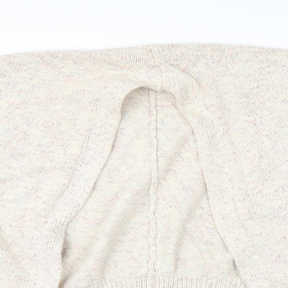 Womens UK Size M Papaya Multicoloured Cardigan Jumper