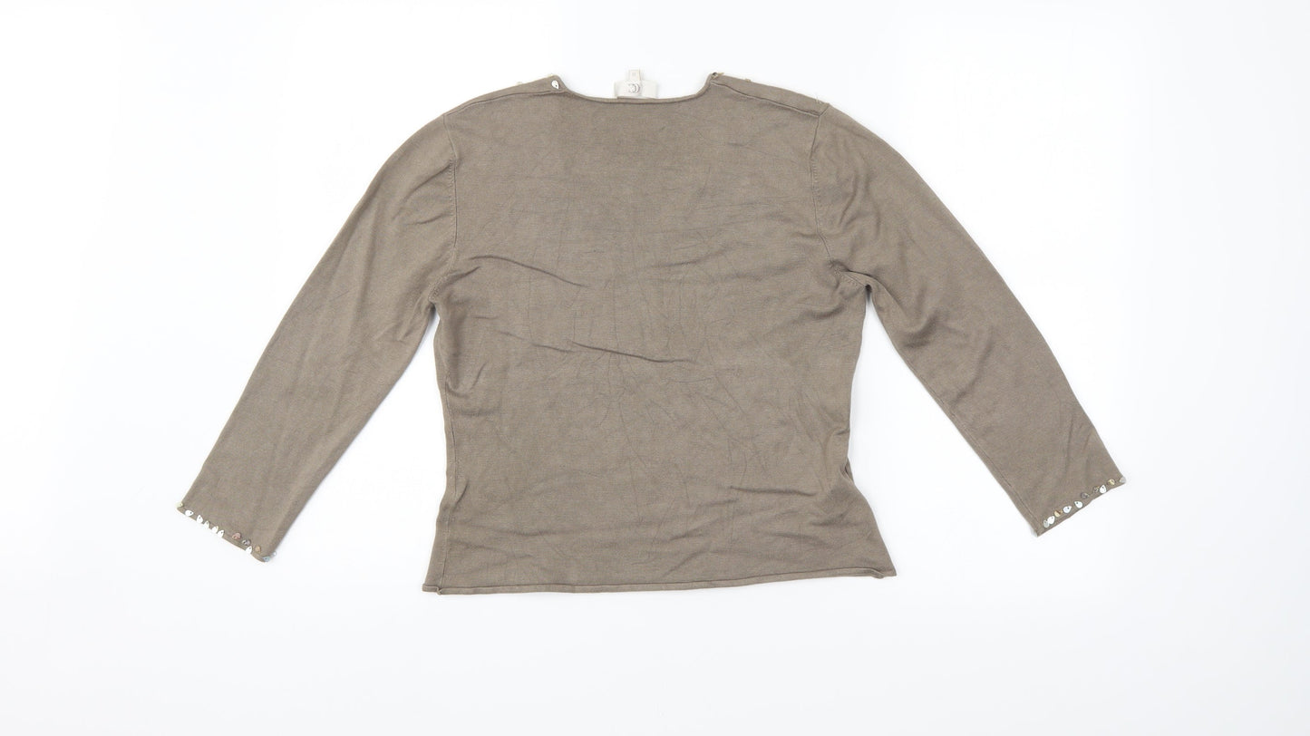 CC Womens Brown   Pullover Jumper Size M