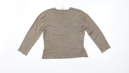 CC Womens Brown   Pullover Jumper Size M