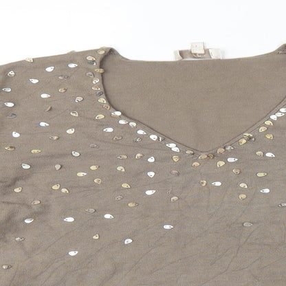 CC Womens Brown   Pullover Jumper Size M