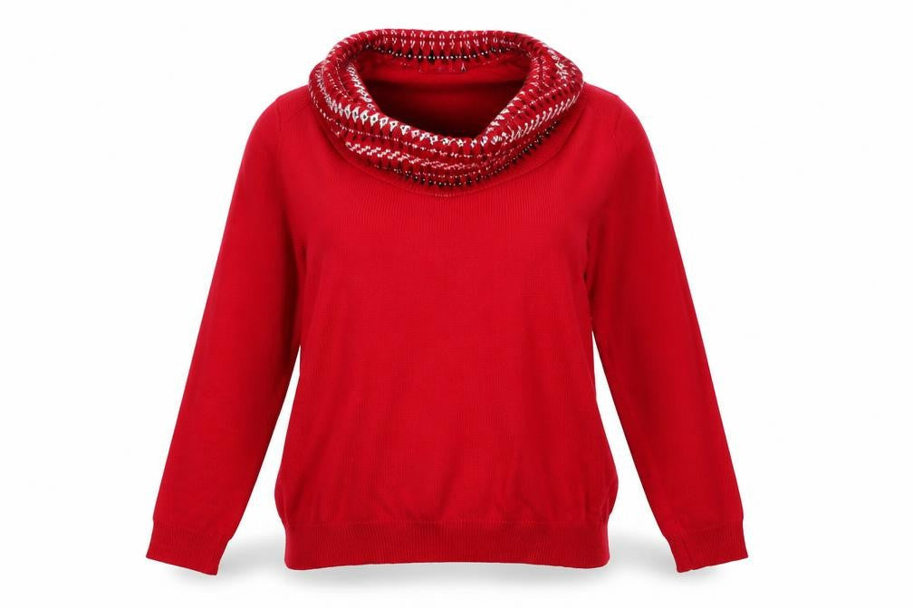 Womens UK Size M Autonomy Red Pullover Jumper