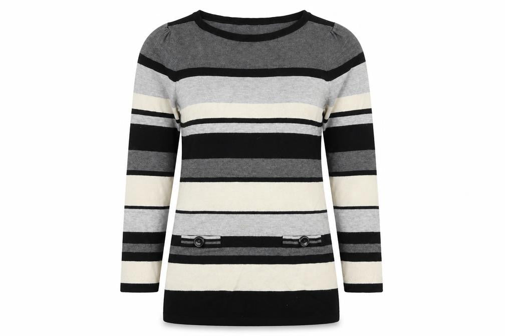 Womens UK Size M M&Co. Multicoloured Pullover Jumper