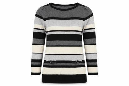 Womens UK Size M M&Co. Multicoloured Pullover Jumper
