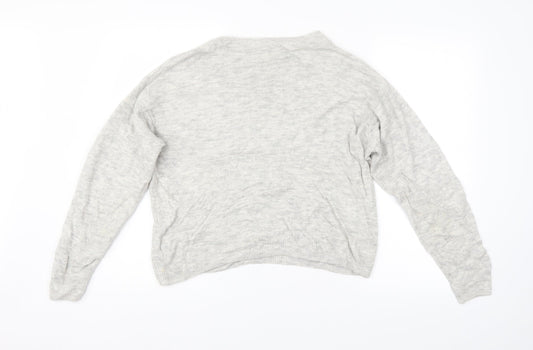 Womens UK Size XS H&M Grey Pullover Jumper