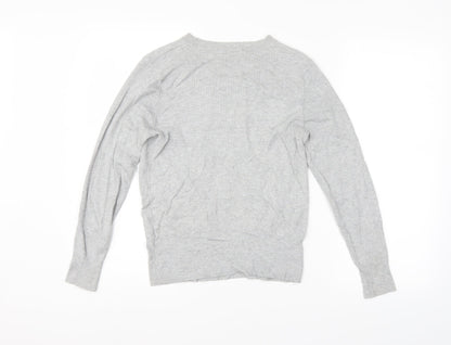 Womens UK Size 12 M&S Grey Pullover Jumper