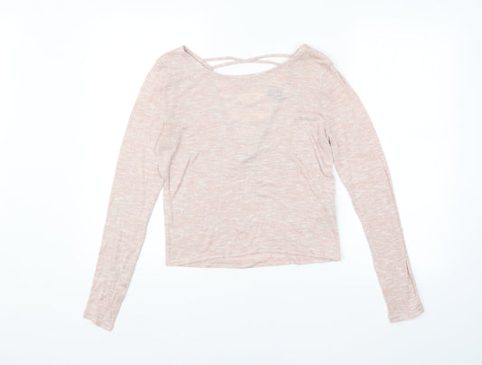 Womens UK Size M H&M Pink Pullover Jumper
