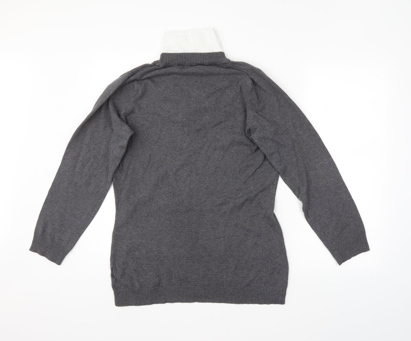 Womens UK Size 16 Papaya Grey Pullover Jumper