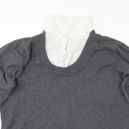 Womens UK Size 16 Papaya Grey Pullover Jumper