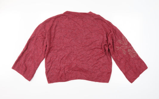 Womens UK Size 16 NEXT Red Pullover Jumper