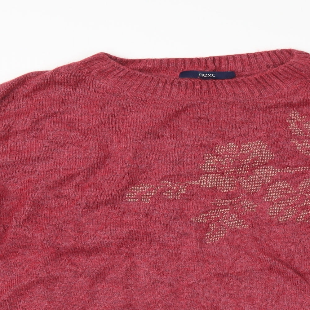 Womens UK Size 16 NEXT Red Pullover Jumper