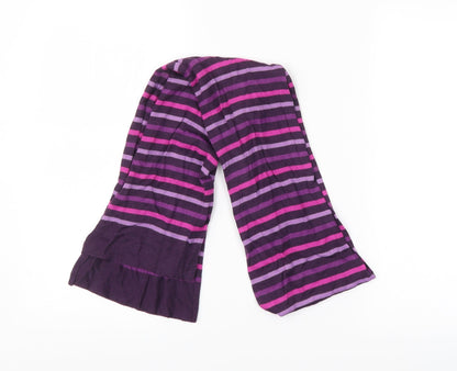 Preworn  Purple Striped  Scarf Scarves & Wraps Size Regular
