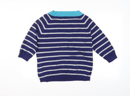 Womens UK Size 18 M&Co. Blue Pullover Jumper