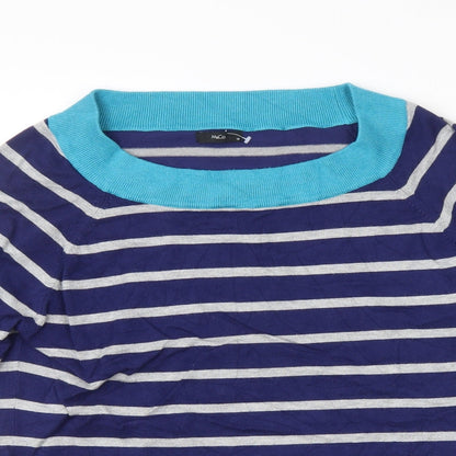 Womens UK Size 18 M&Co. Blue Pullover Jumper