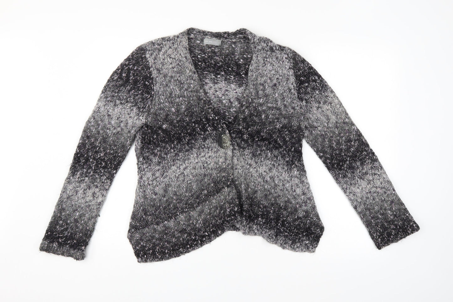 Womens UK Size L M&S Grey Cardigan Jumper