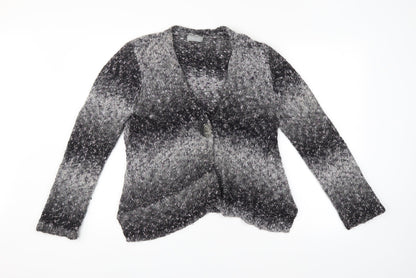 Womens UK Size L M&S Grey Cardigan Jumper