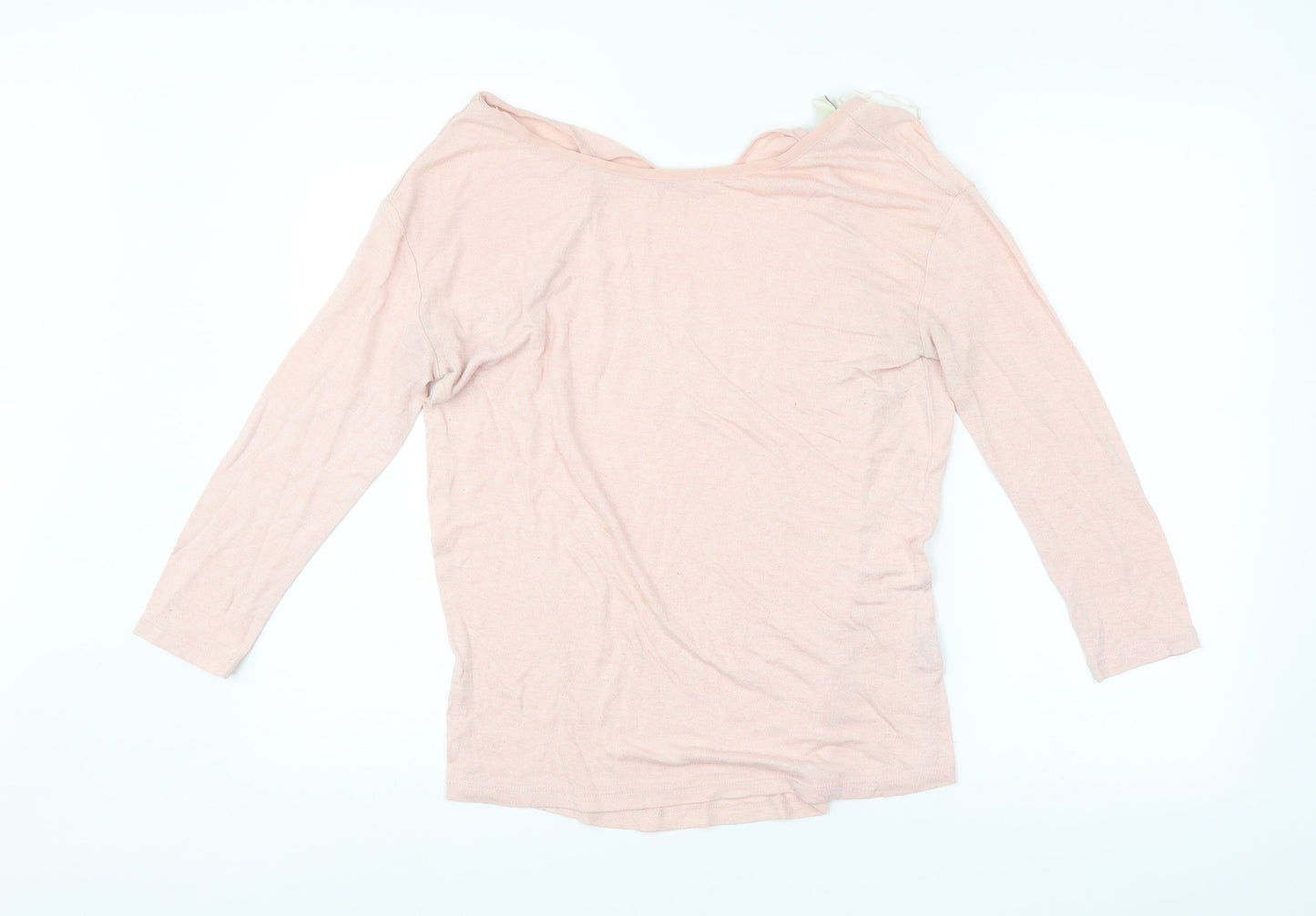 Womens UK Size L Springfield Pink Basic T-Shirt
