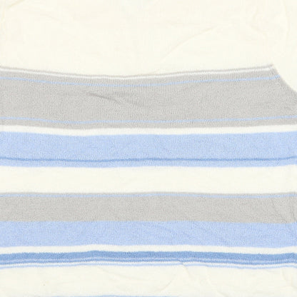 BM Mens Multicoloured Striped  Pullover Jumper Size S