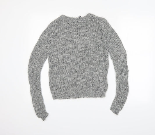 Womens UK Size S H&M Grey Pullover Jumper