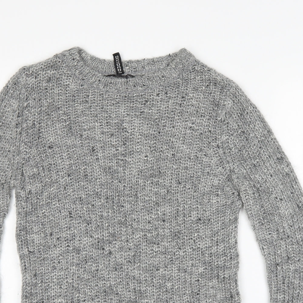 Womens UK Size S H&M Grey Pullover Jumper