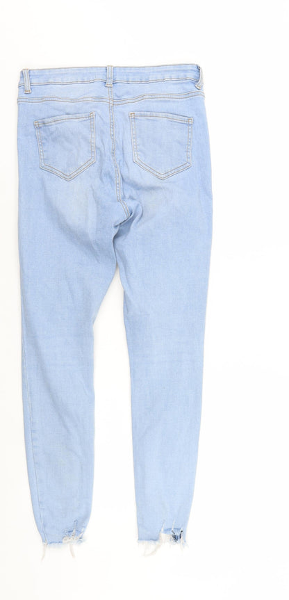 Denim & Co. Womens Blue  Denim Tapered Jeans Size 10 L27 in