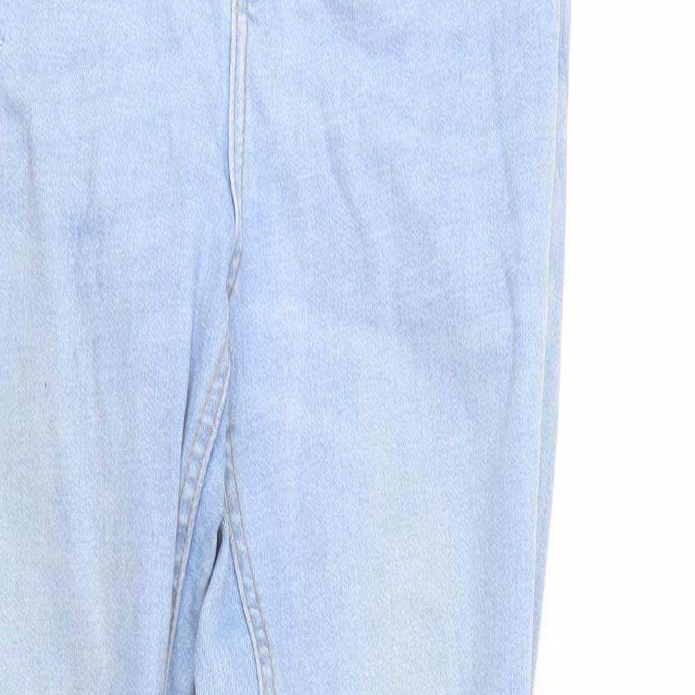 Denim & Co. Womens Blue  Denim Tapered Jeans Size 10 L27 in