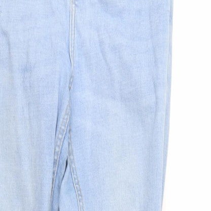 Denim & Co. Womens Blue  Denim Tapered Jeans Size 10 L27 in