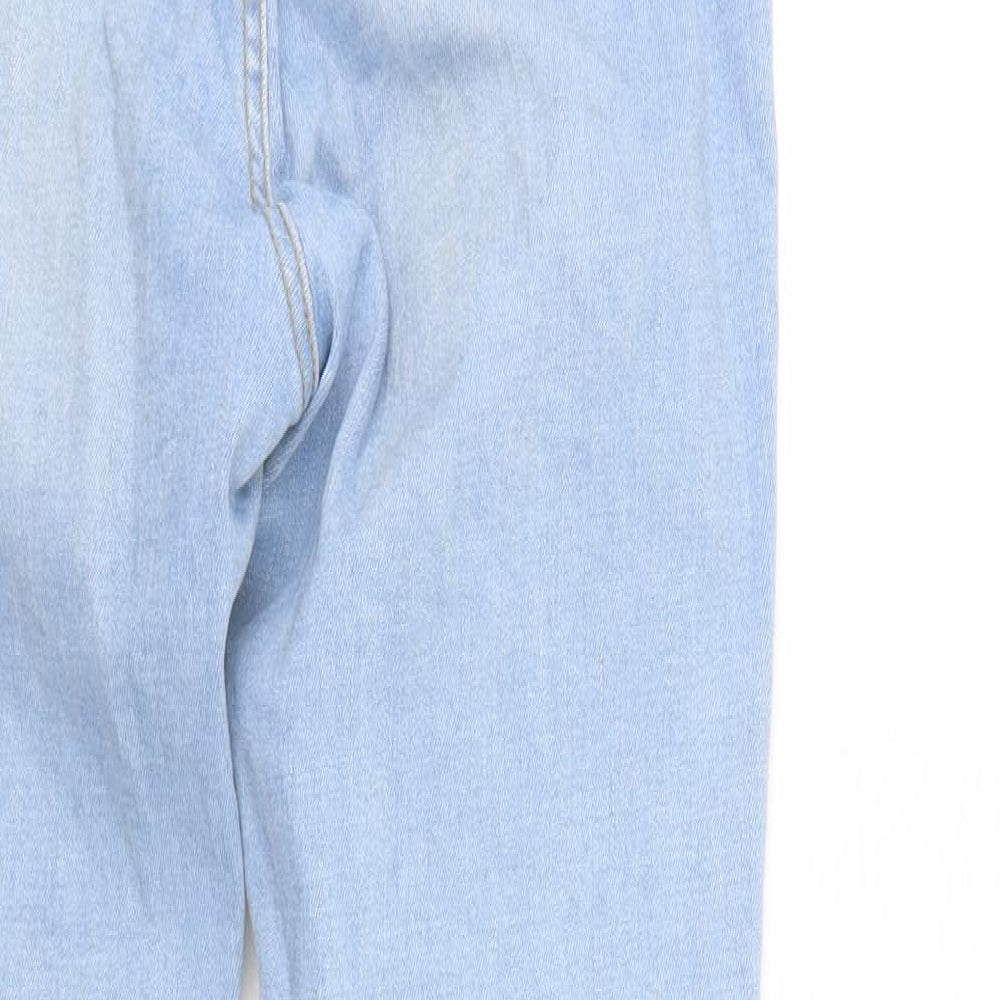 Denim & Co. Womens Blue  Denim Tapered Jeans Size 10 L27 in