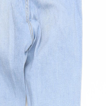 Denim & Co. Womens Blue  Denim Tapered Jeans Size 10 L27 in