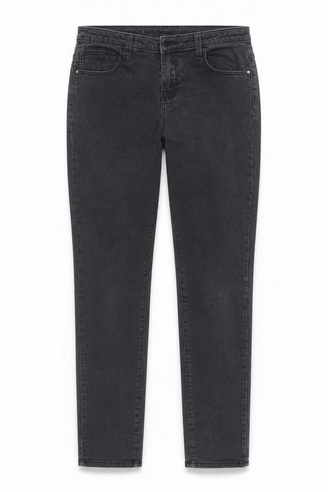 Womens UK Size 12 Denim & Co. Regular Fit Straight Black Jeans