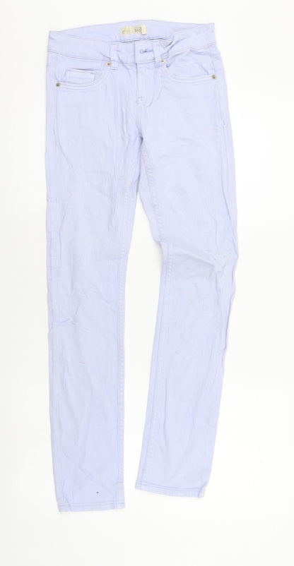 Mens UK Size 25 in Top Shop Regular Fit Straight Blue Jeans