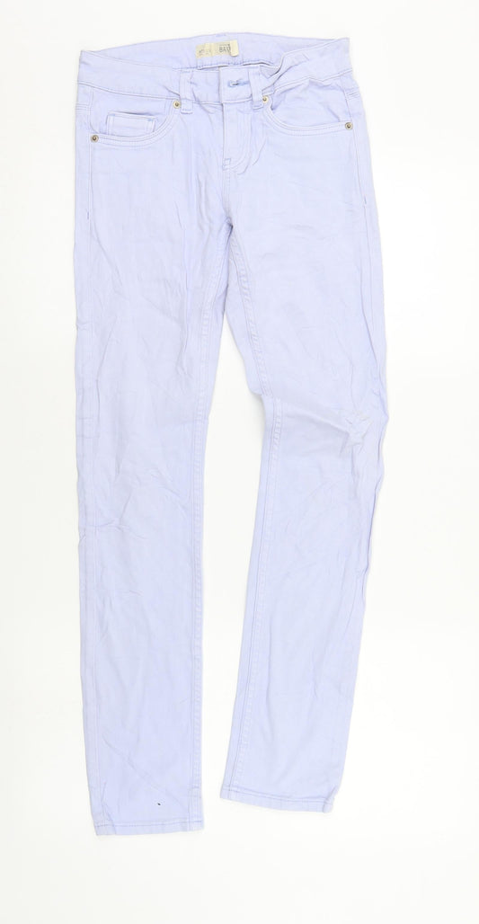 Mens UK Size 25 in Top Shop Regular Fit Straight Blue Jeans