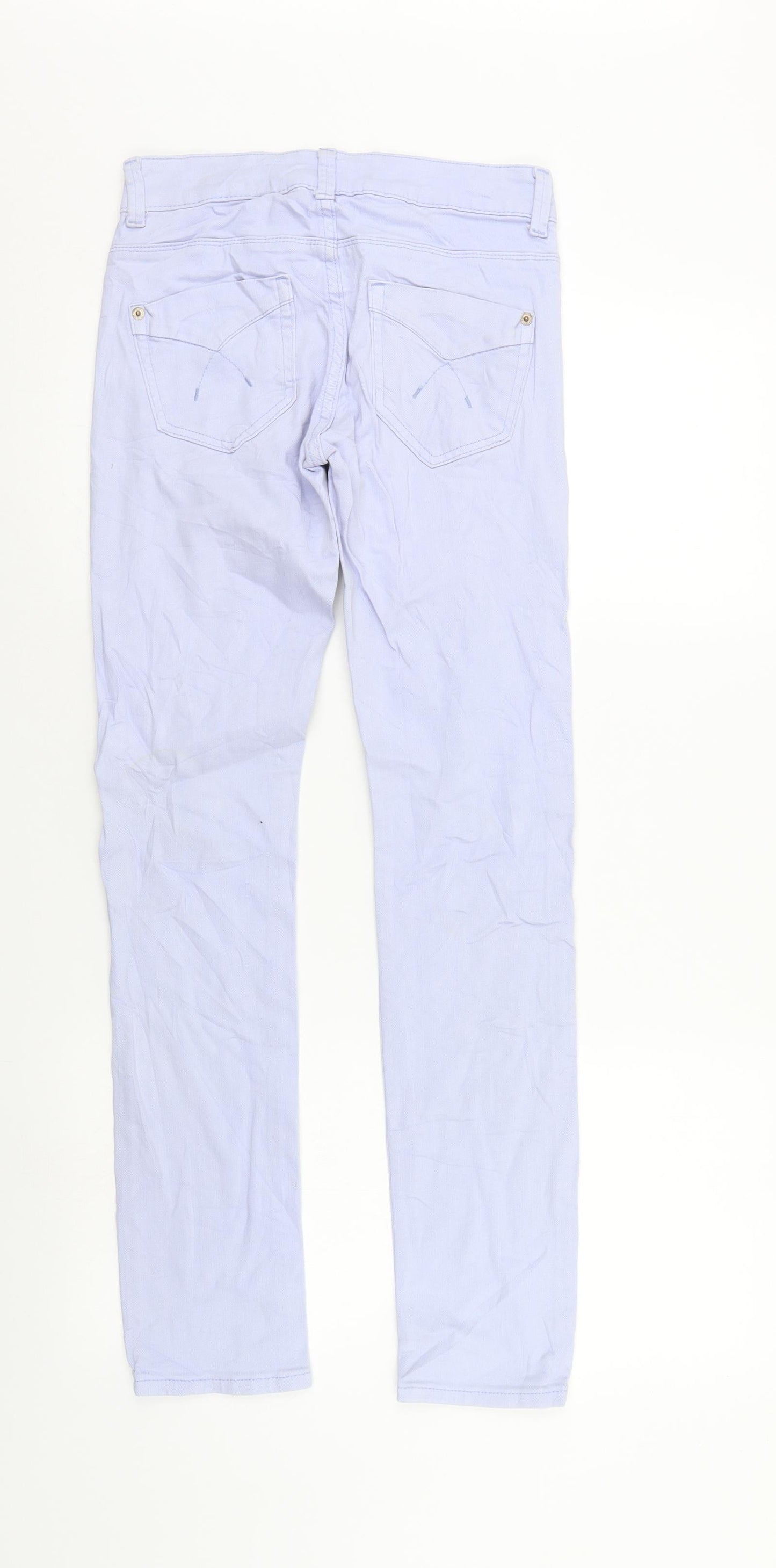 Mens UK Size 25 in Top Shop Regular Fit Straight Blue Jeans