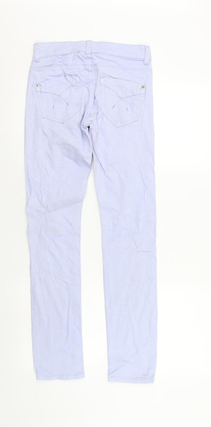 Mens UK Size 25 in Top Shop Regular Fit Straight Blue Jeans