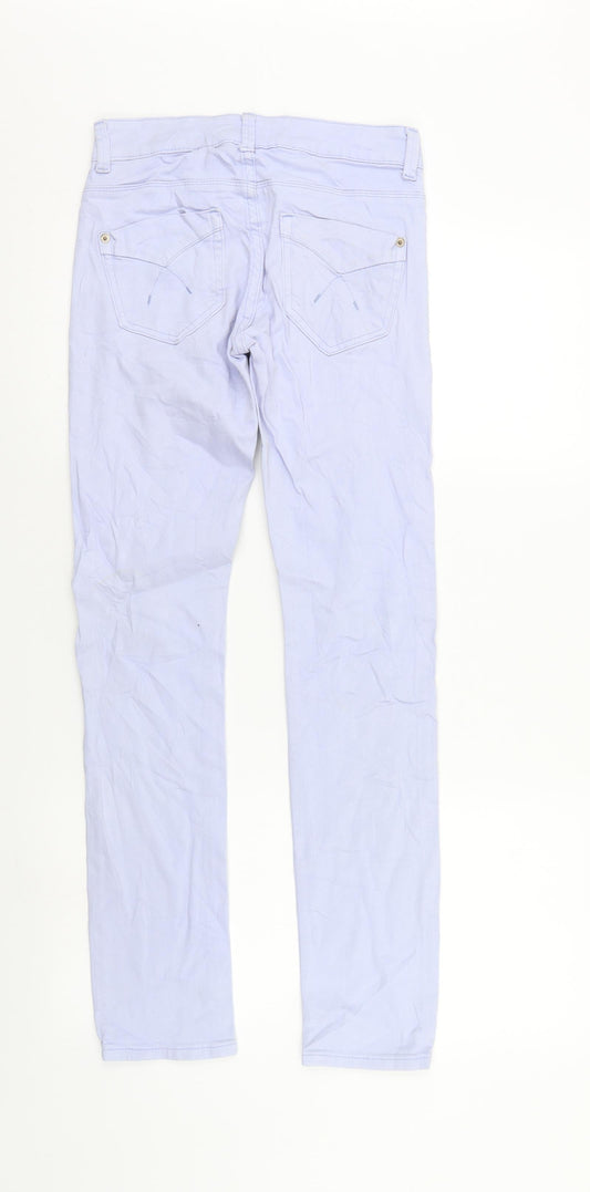 Mens UK Size 25 in Top Shop Regular Fit Straight Blue Jeans