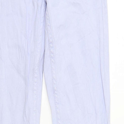 Mens UK Size 25 in Top Shop Regular Fit Straight Blue Jeans