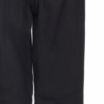 Cherokee Womens Black  Denim Straight Jeans Size 12 L30 in - Elastic Waist