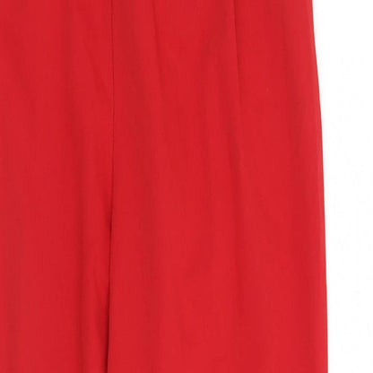 Womens UK Size 6 ASOS Regular Fit  Red Trousers