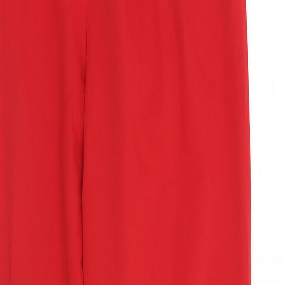 Womens UK Size 6 ASOS Regular Fit  Red Trousers