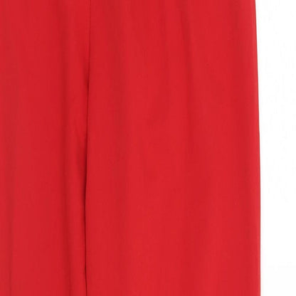 Womens UK Size 6 ASOS Regular Fit  Red Trousers
