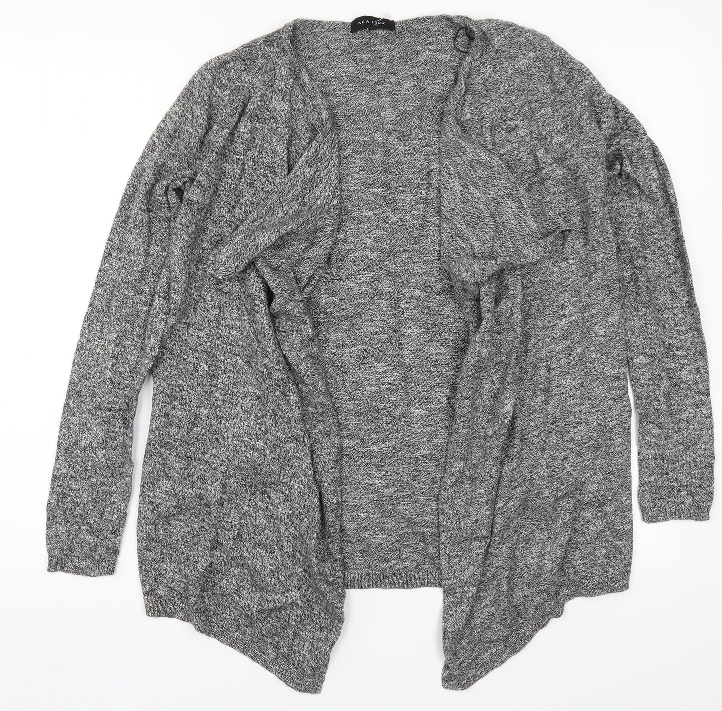 Womens UK Size 6 New Look Grey Cardigan Jumper