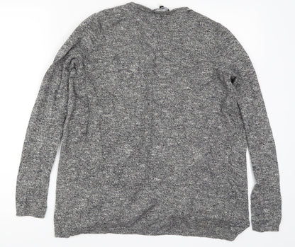 Womens UK Size 6 New Look Grey Cardigan Jumper