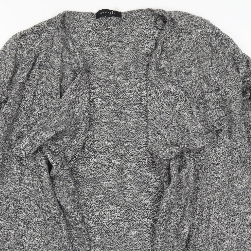 Womens UK Size 6 New Look Grey Cardigan Jumper