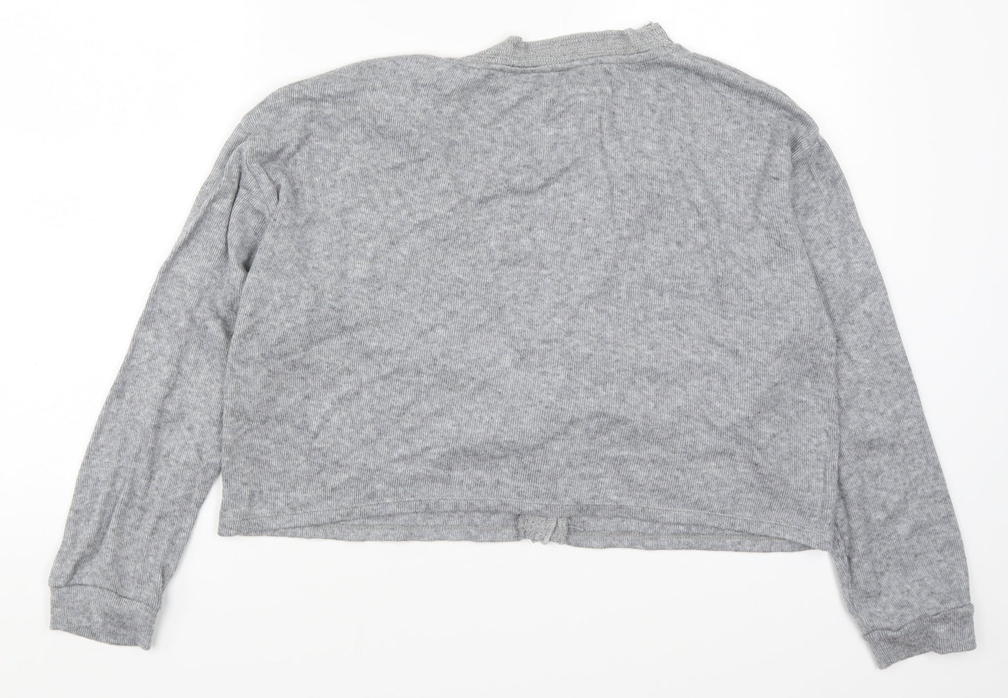 Womens UK Size L Zara Grey Cape Jumper